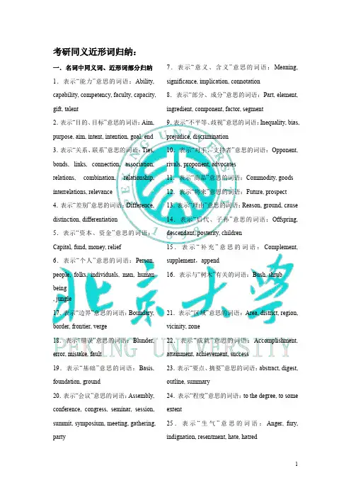 考研英语同义词