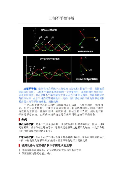 三相不平衡详解