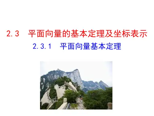 人教A版数学必修4PPT课件平面向量4