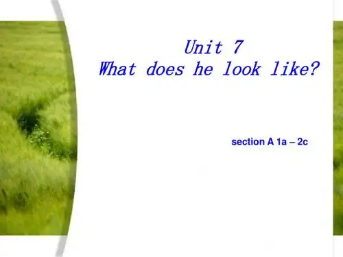Unit9_What_does_he_look_like_Section_A__1a---1c_第一课时