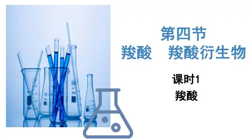 3.4.1 羧酸、羧酸衍生物(第1课时 高二化学同步课件精讲及习题精练(人教版2019选择性必修3)