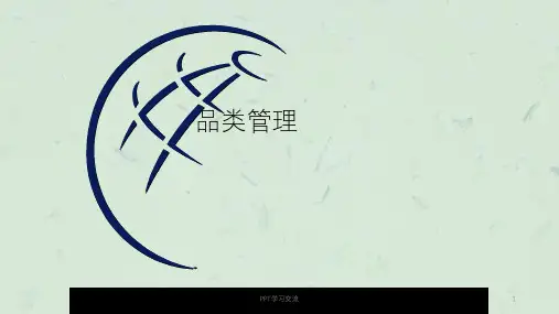 品类管理理论与方法课件