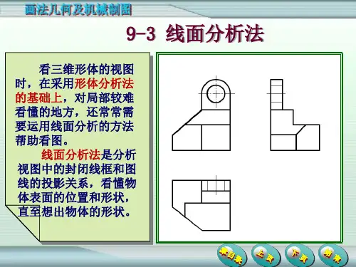《画法几何及机械制图》线面分析法