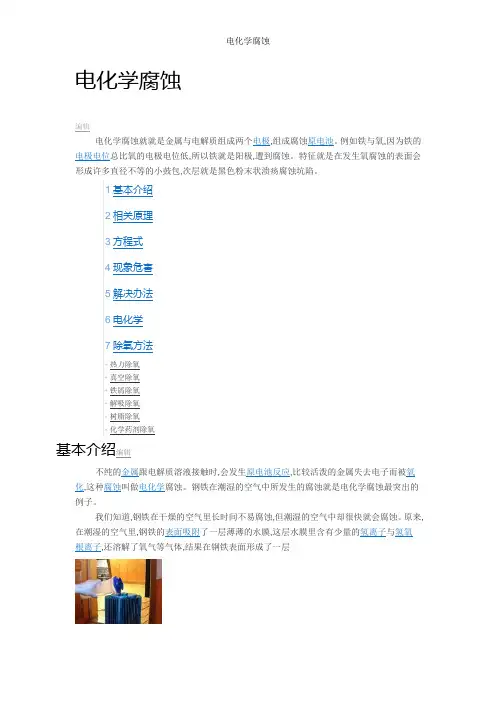 电化学腐蚀