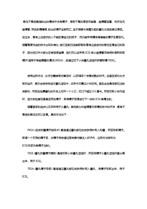 睾丸取精全过程