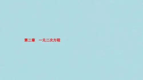 九年级数学上册第二章一元二次方程2.1认识一元二次方程第1课时课件新版北师大版
