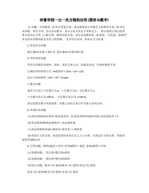 洋葱学园一元一次方程的应用(图形与数字)