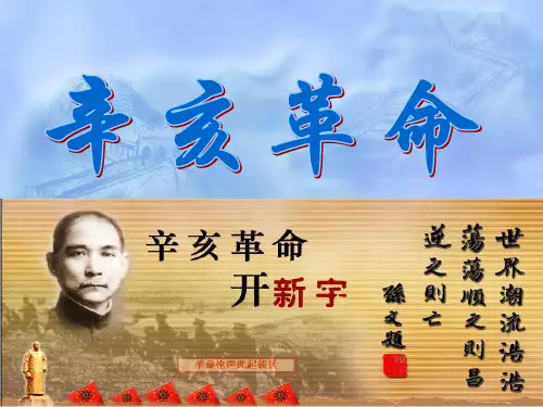 中国近代史课件：辛亥革命与民国建立PPT-