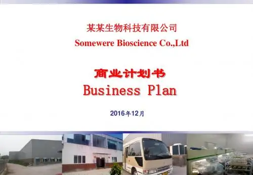 某某生物商业计划书模板范文