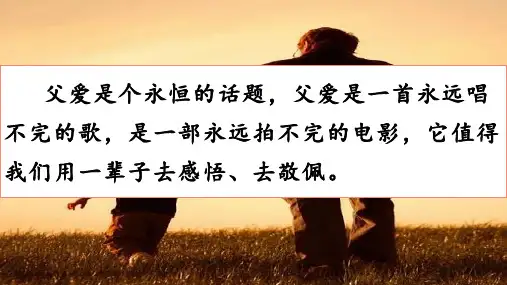 统编版五年级语文上册19《父爱之舟》课件(共16张PPT)
