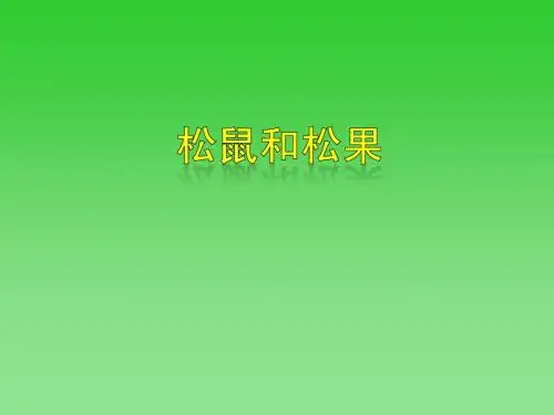 人教一下语文《松鼠和松果》课件