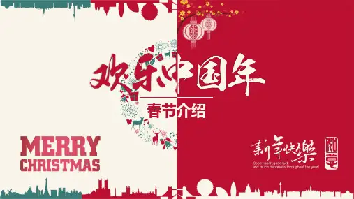 喜庆新春祝福通用PPT模板