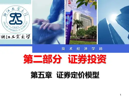 第五章-证券定价模型PPT课件