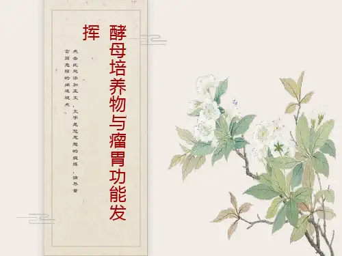 酵母培养物与瘤胃功能的发挥梁老师