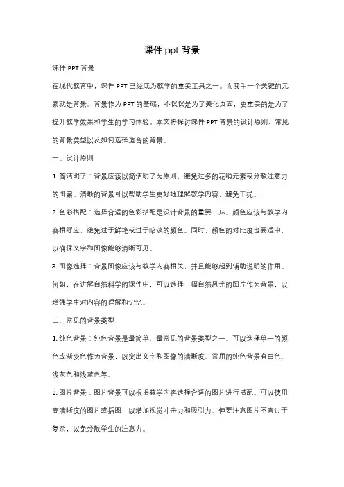 课件ppt背景