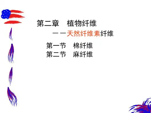 纺织材料学课件第二章_植物纤维(棉)
