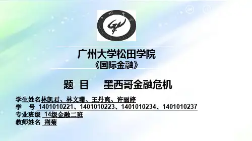墨西哥金融危机 PPT
