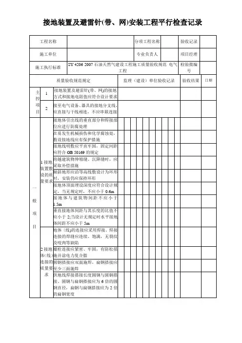 SY 4200系列(电气、自动化平行检查记录)