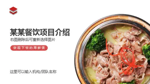 餐饮项目介绍餐饮招商手册宣传ppt(最终版)