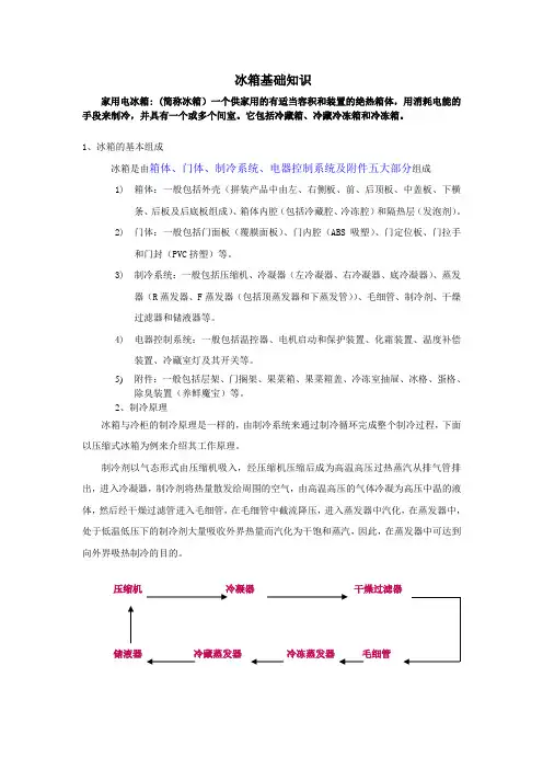 冰箱的基本构成