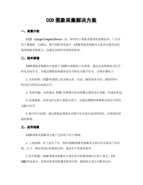 CCD图像采集解决方案