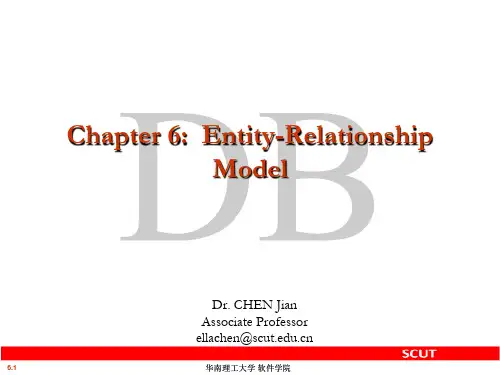 ch6 Entity-Relationship Model解读