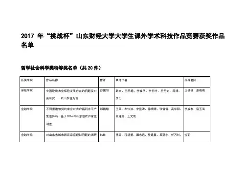 学生实践和创新成果奖励
