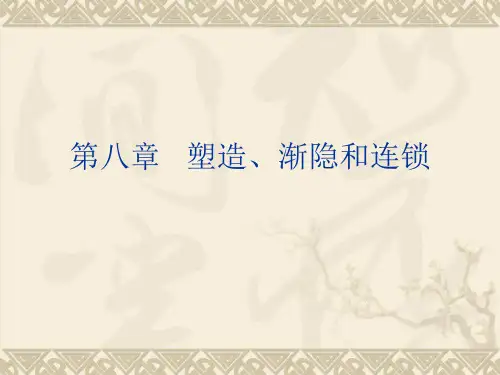 8第八章 塑造、渐隐和连锁解析