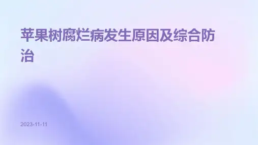 苹果树腐烂病发生原因及综合防治
