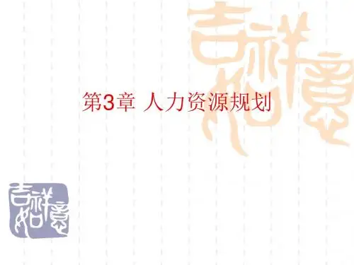 人力资源管理_03人力资源规划