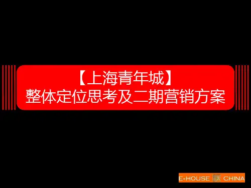 【上海青年城】整体定位思考及二期营销方案