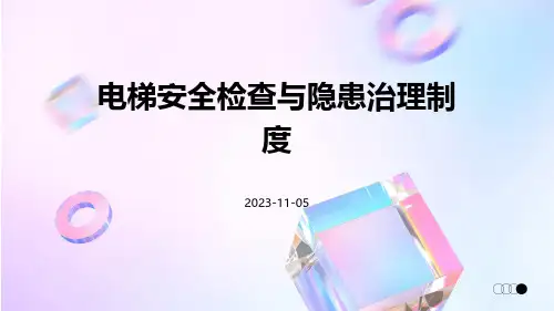 电梯安全检查与隐患治理制度