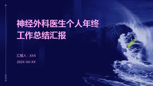 神经外科医生个人年终工作总结汇报PPT