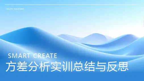 方差分析实训总结与反思