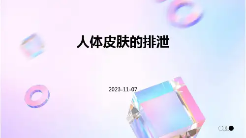 人体皮肤的排泄