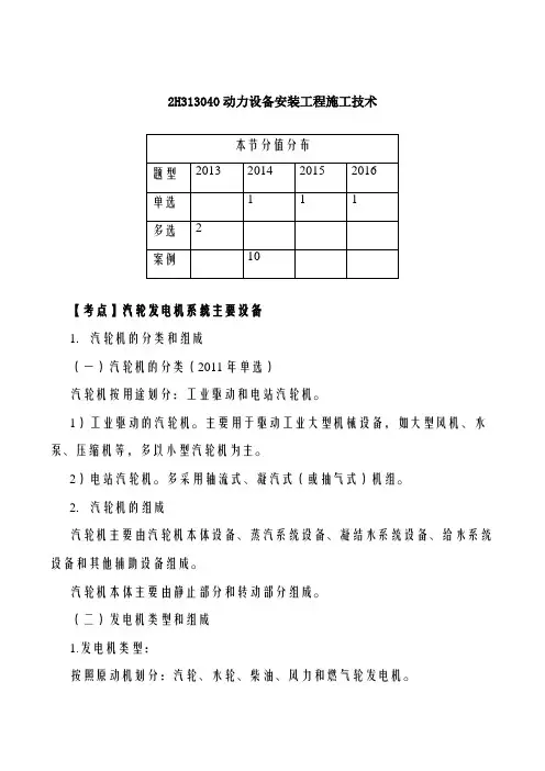 2019二建-机电实务-精讲班-11、2019二建机电精讲班第11讲：2H313040动力设备安装工程施工技术