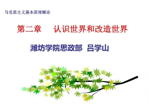 最新2019-原理第二章认识世界和改造世界-PPT课件