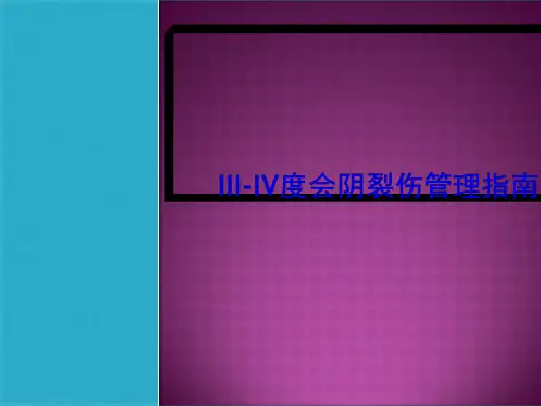 IIIIV度会阴裂伤管理指南(共16张PPT)