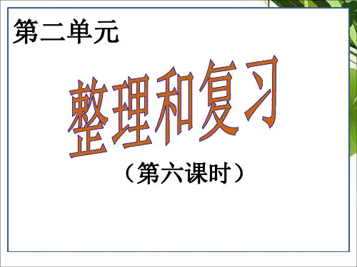人教版六年级数学下册2.百分数(二)(课件)整理和复习