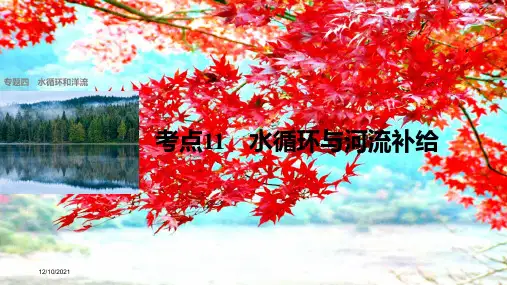 高考地理二轮复习专题四水循环和洋流考点11水循环与河流补给课件高三全册地理课件