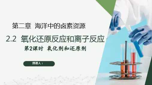 2.2.2 氧化剂和还原剂(课件)高一化学(沪科版2020必修第一册)