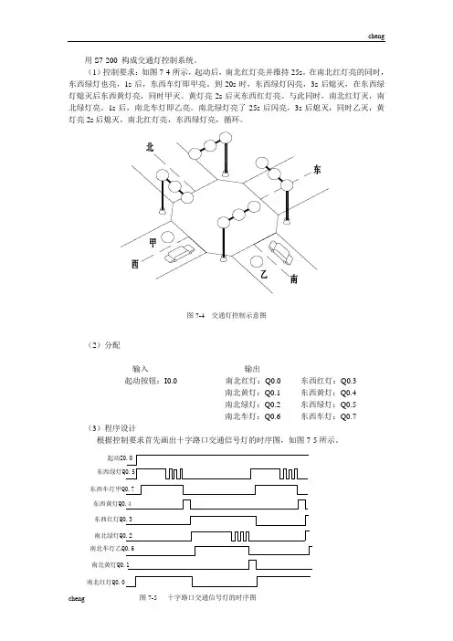 用S7-200的红绿灯优秀设计