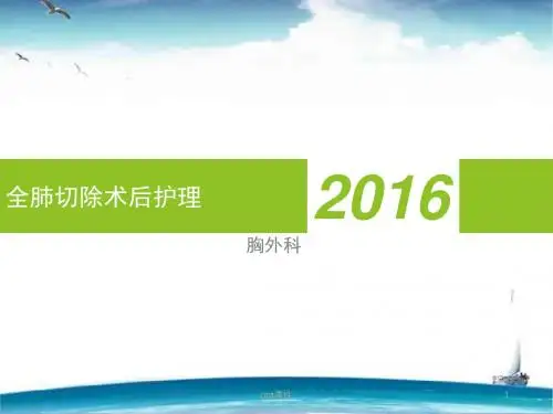 肺全切术后的护理  ppt课件