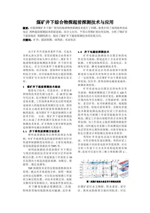 煤矿井下综合物探超前探测技术与应用