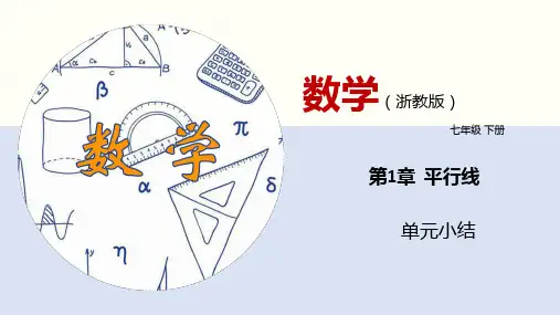 第1章 平行线 单元小结 浙教版七年级数学下册课件(共37张PPT)