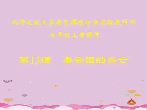 秦帝国的兴亡ppt5 北师大版课件