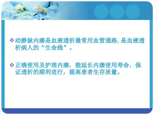 动静脉内瘘【PPT课件】