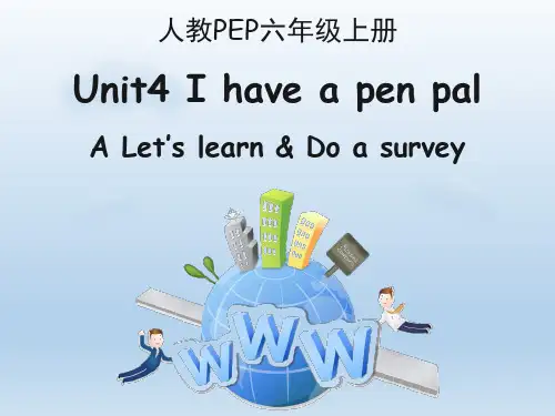 人教PEP六年级英语上册 Unit4_A_Let’s_learn优秀课件