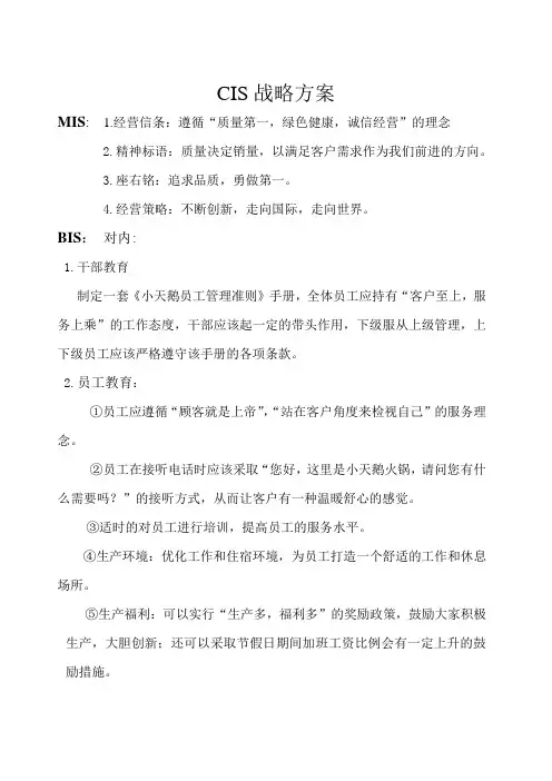 CIS战略