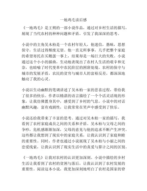 一地鸡毛读后感